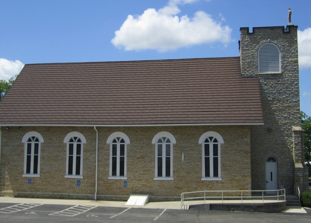 Finished church roofing project