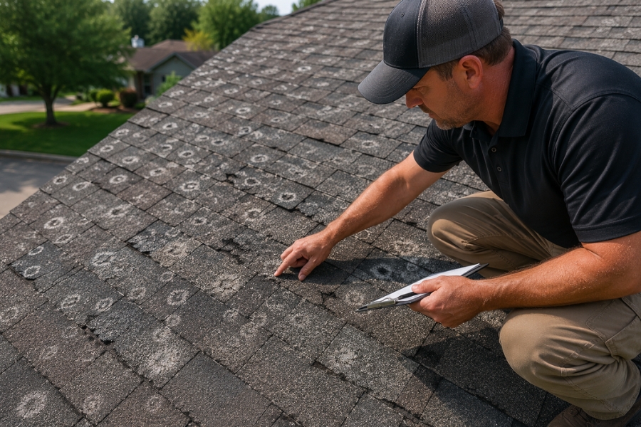 Hailstorms Roof Surface Damage